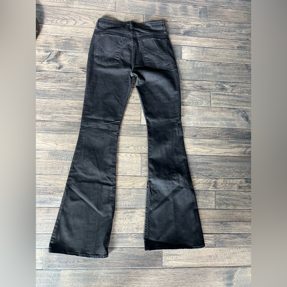 Hudson Holly NIL Jeans in Night Light Black Flare EUC SZ 28 Denim